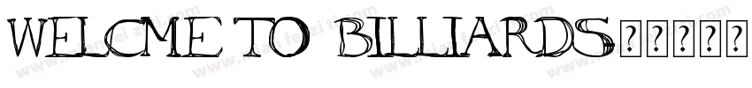 welcme to Billiards字体转换